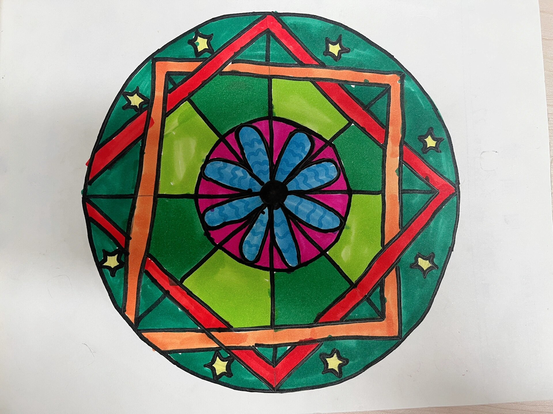 小学美术 人教版三年级上册第2课《万花筒》学生作品