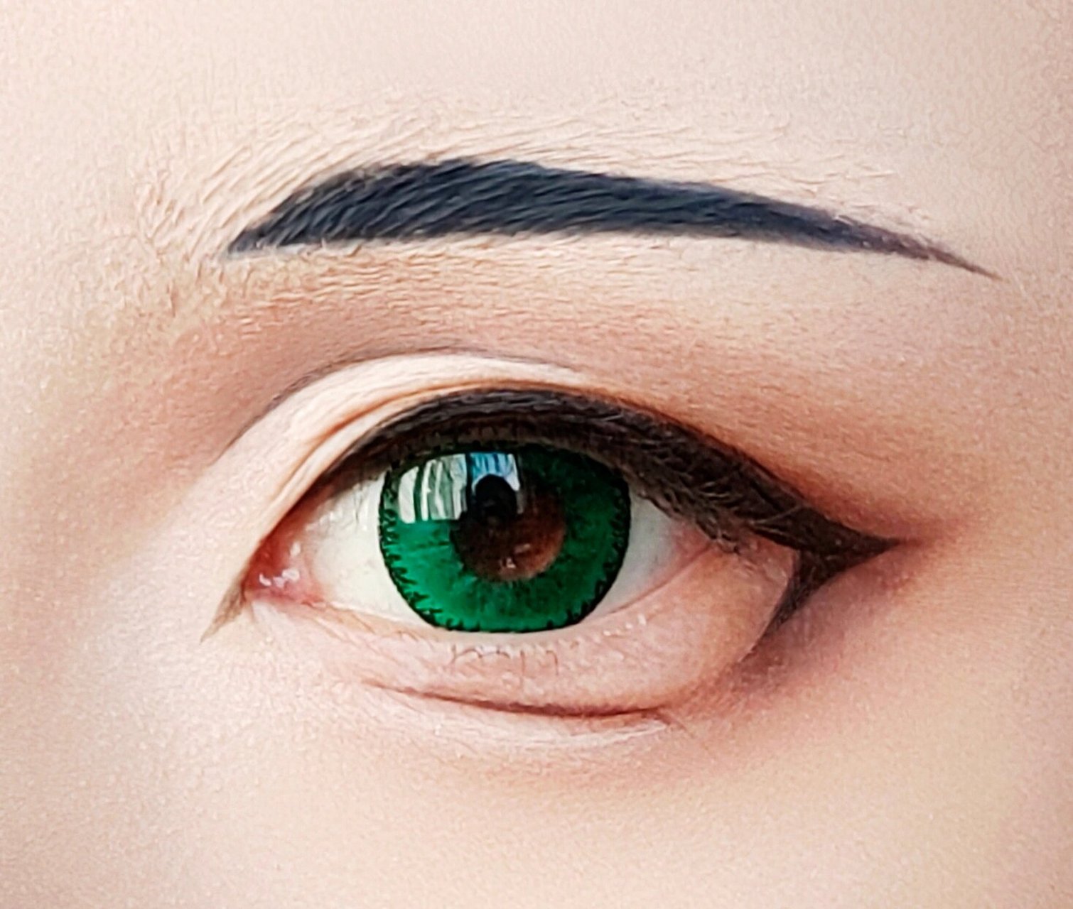 温迪眼妆分享~快乐风男~ con:雅诺小恶魔绿 超简单的少年妆!有手就会!