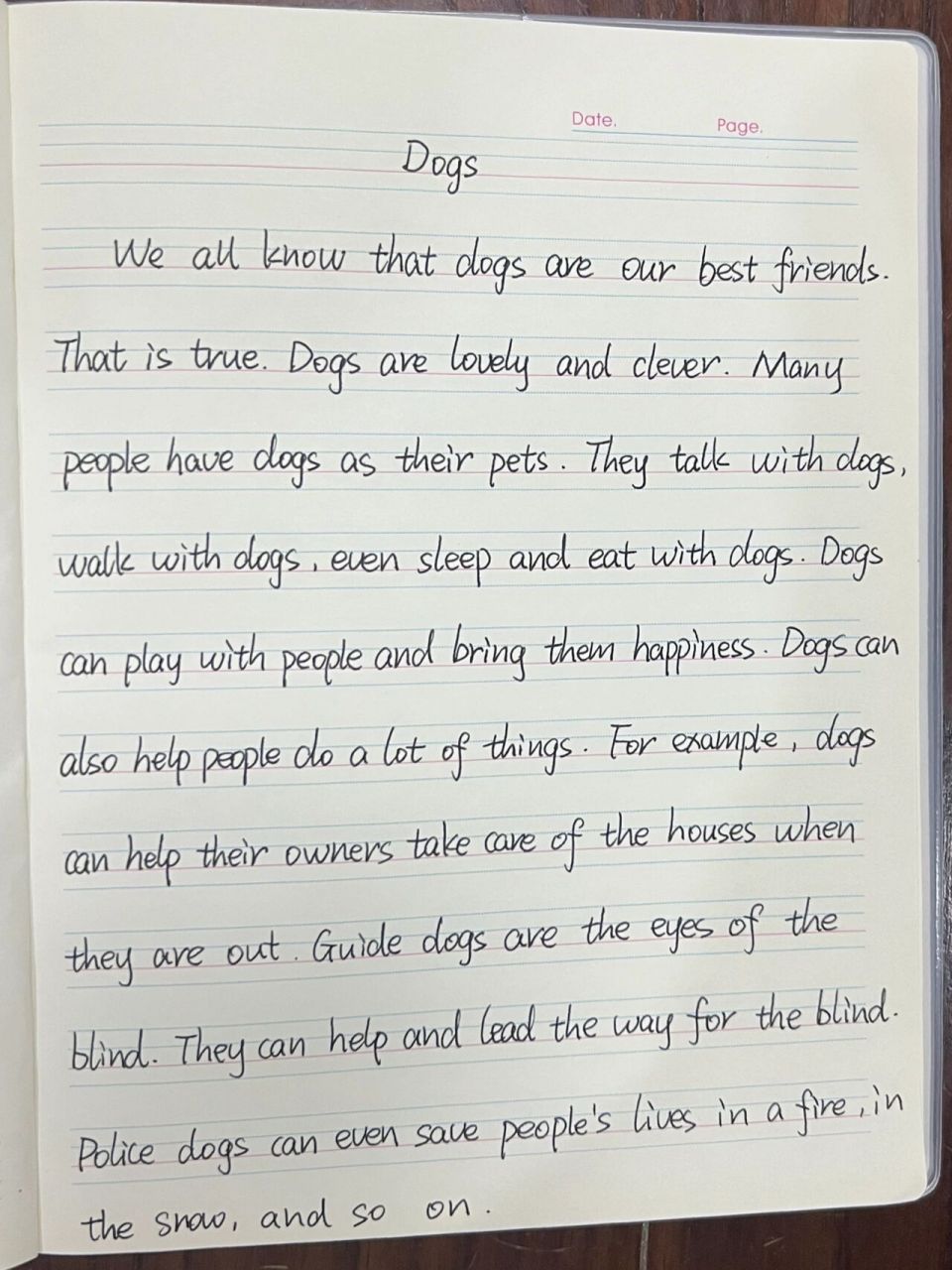 35,英语满分作文之「狗」 在本篇作文中,小作者既