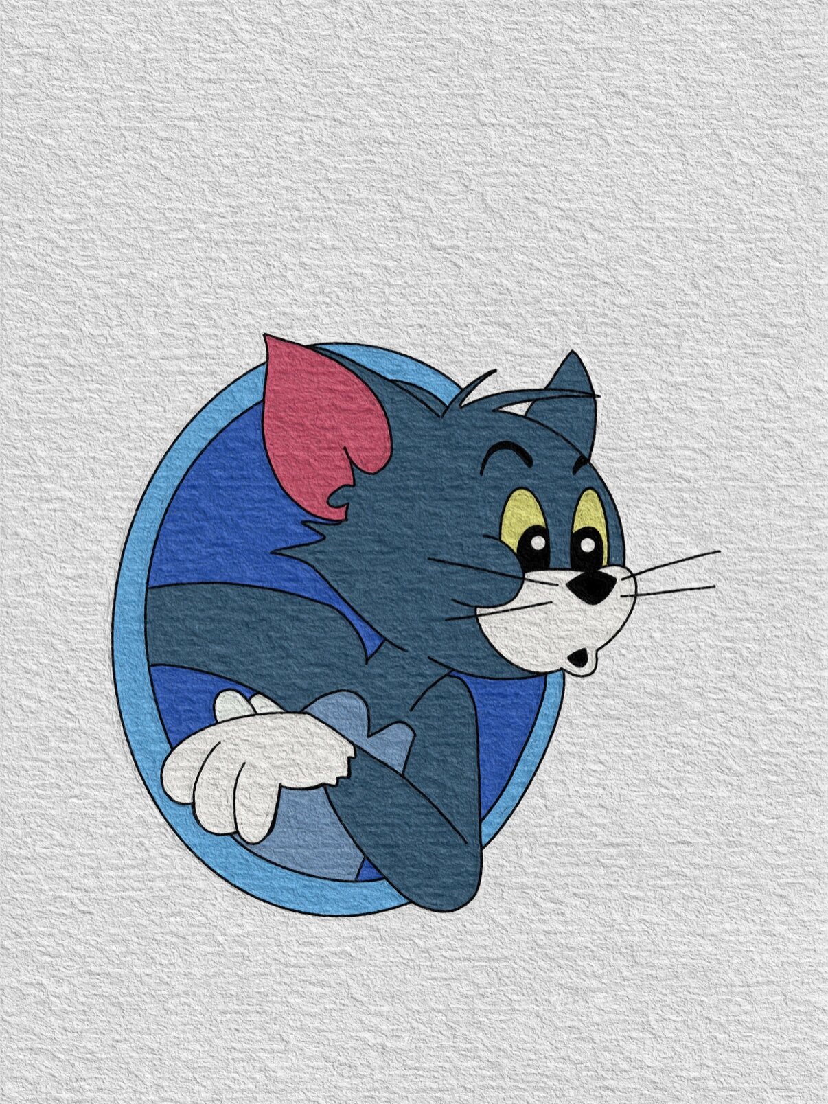 汤姆猫简笔画教程步骤