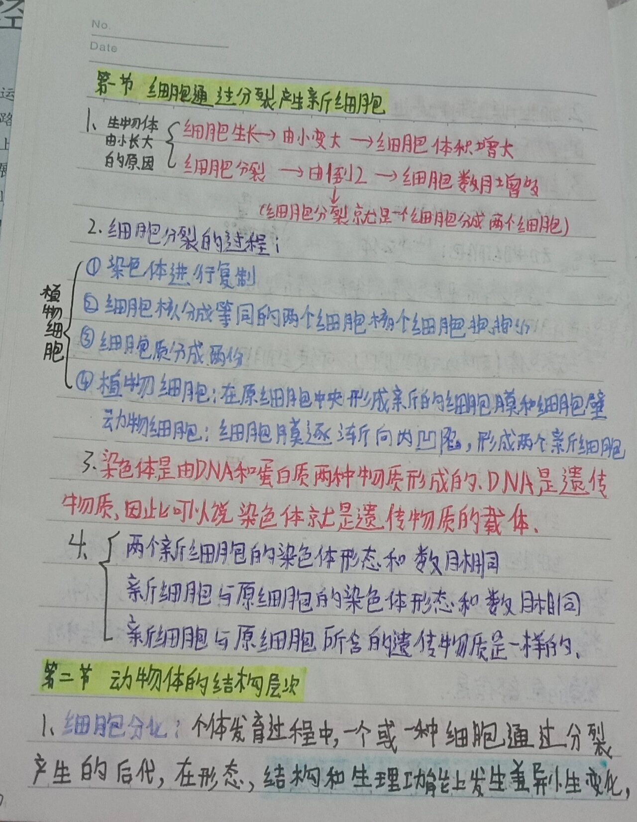 七上生物笔(七上生物笔记总结)  第2张