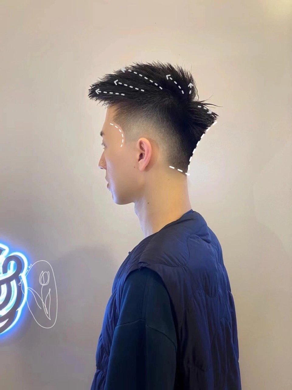 昆明剪发 💕💕男生夏季酷帅短发,立体前次飞机头,适合学生党 计针