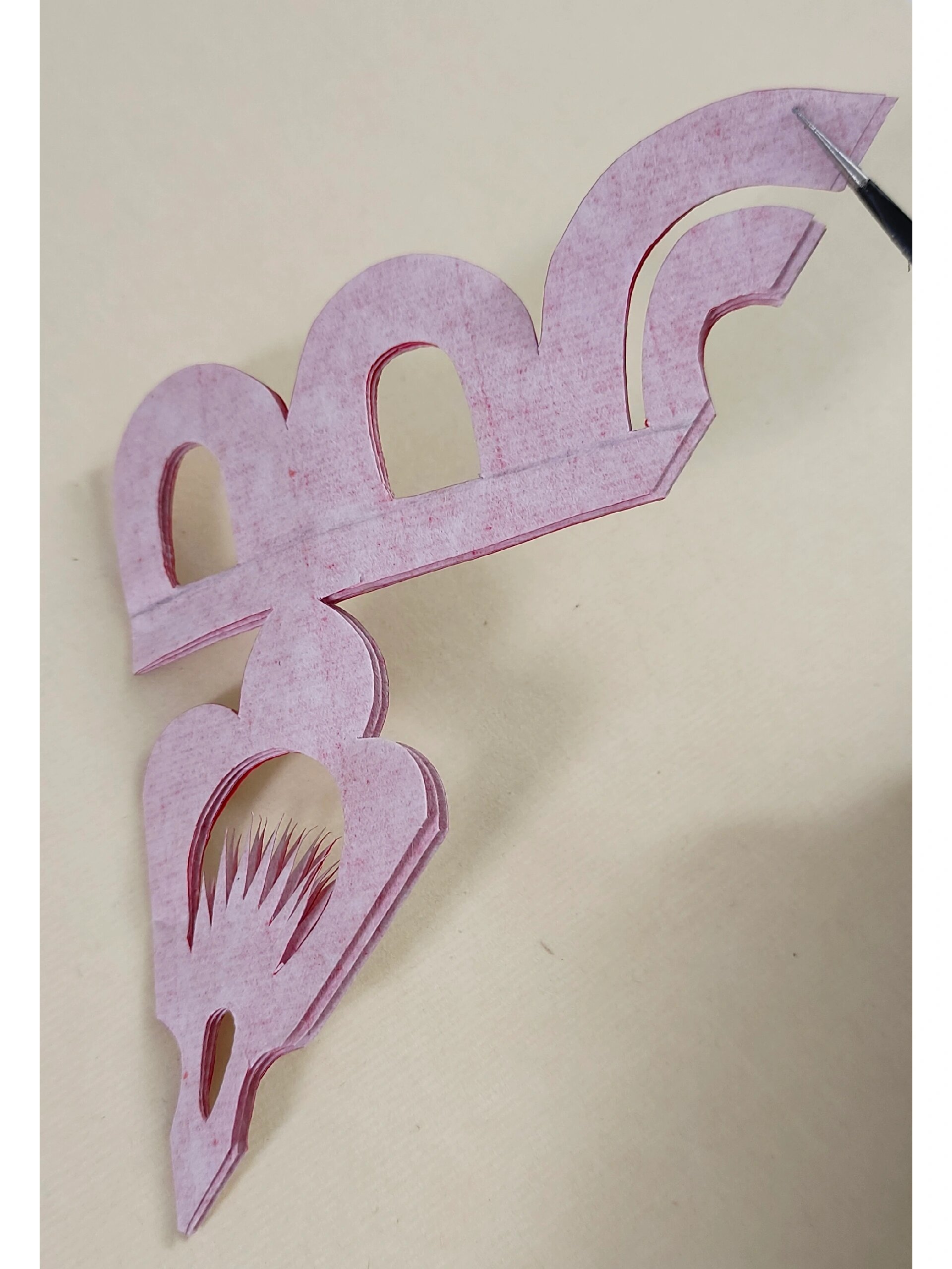 剪纸四折中国结牡丹花94