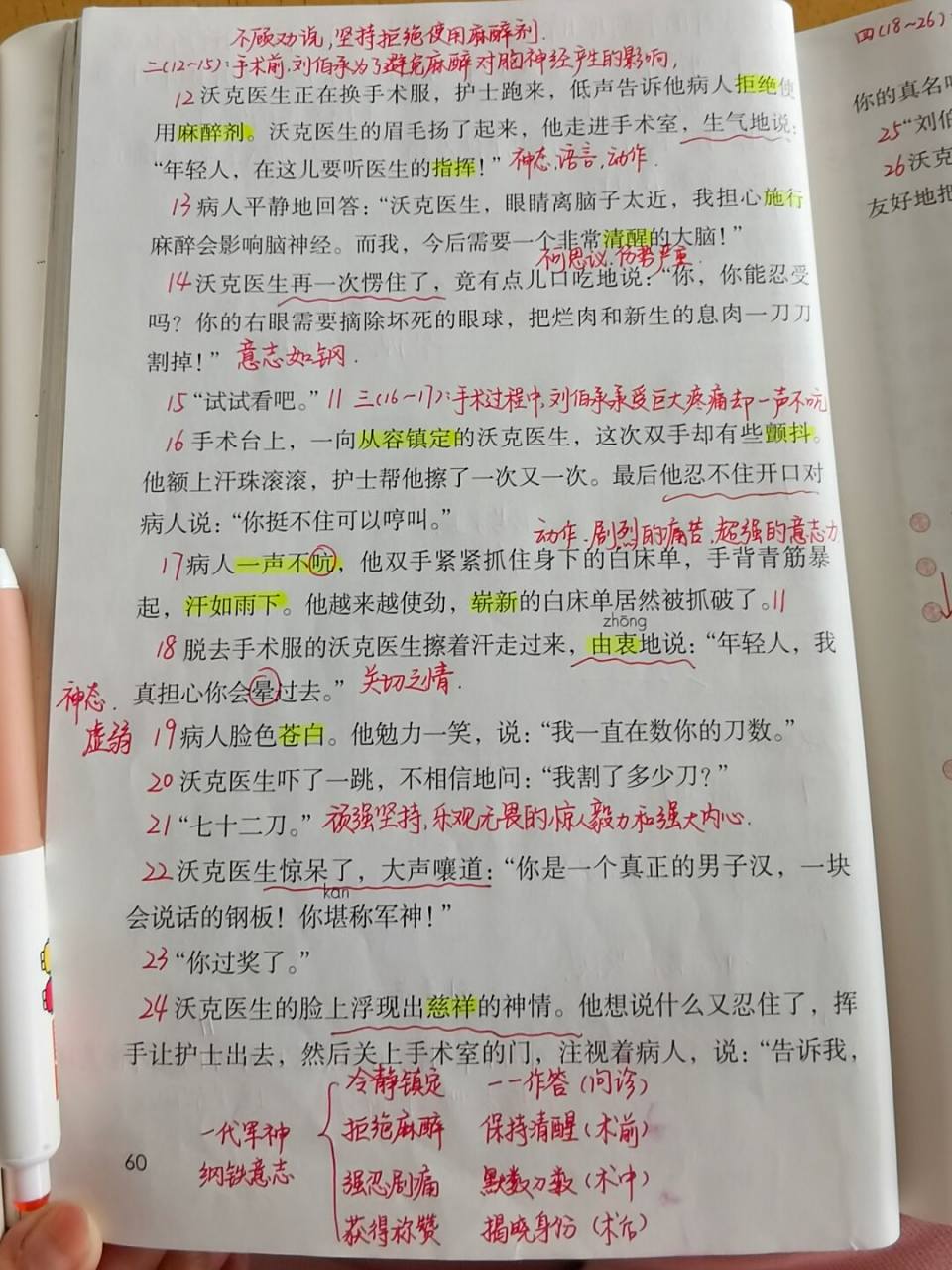 教案# #小学语文课堂笔记# #五年级# #军神