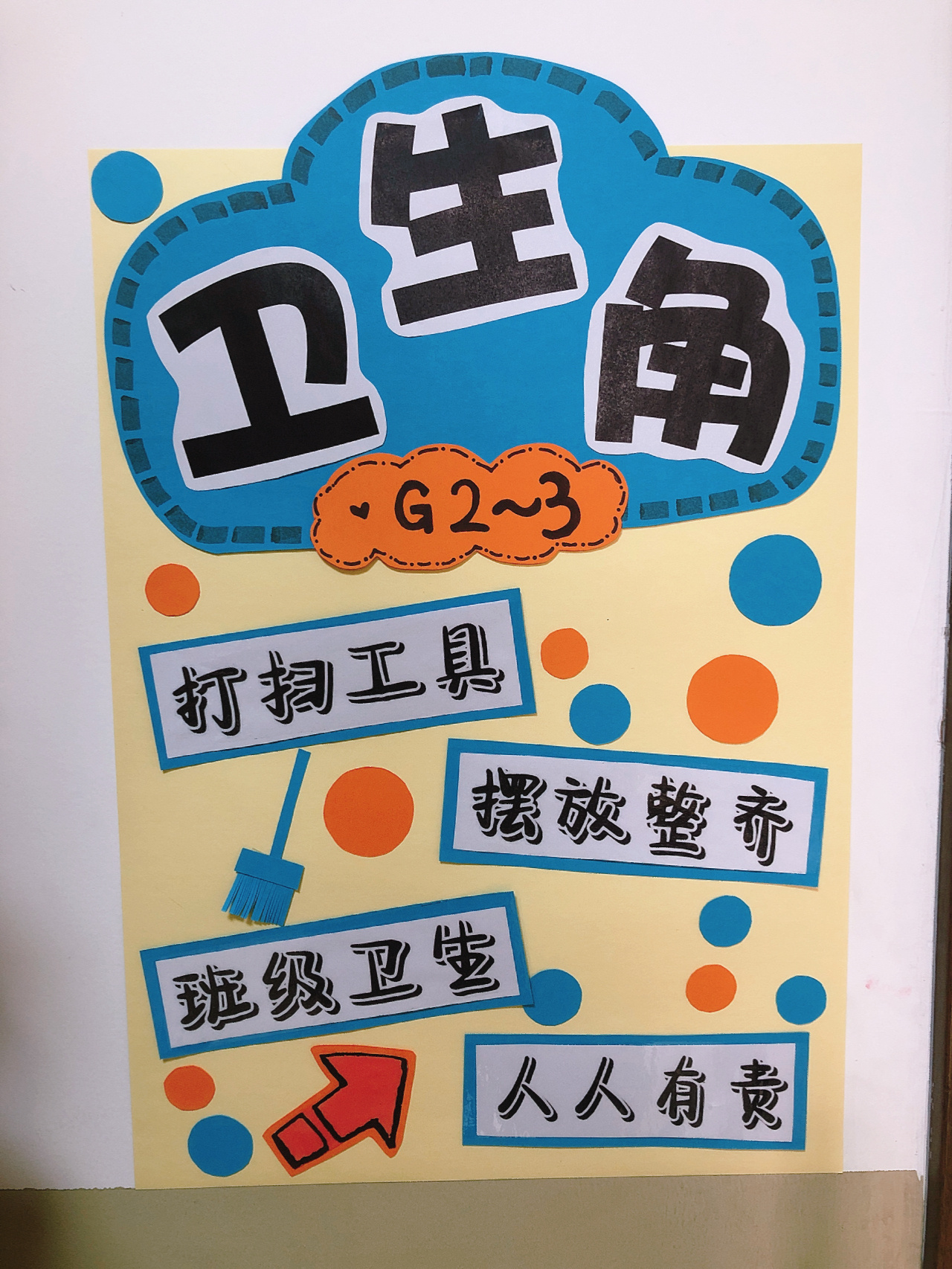 小学教室环创 │ 卫生角