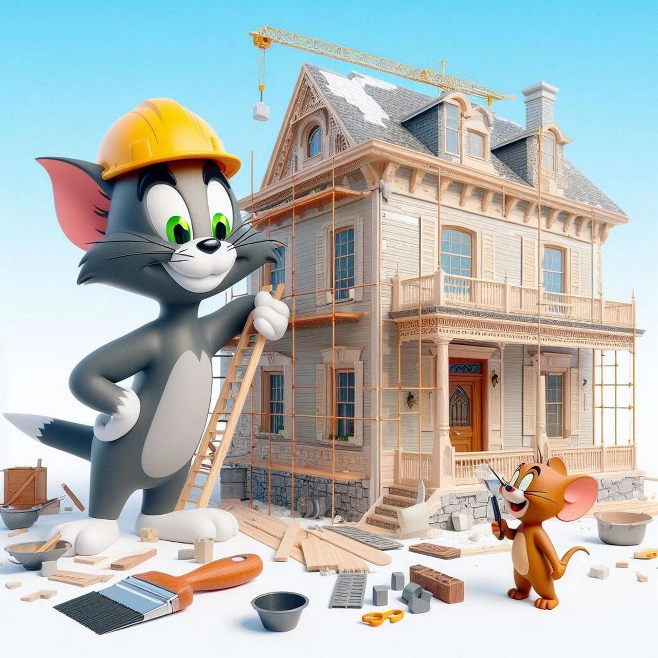 汤姆和杰瑞的新家在装修,选什么风格好呢?