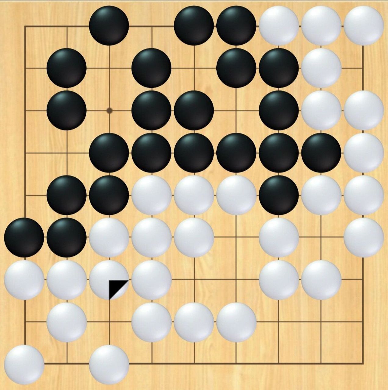 围棋的胜负——数子法 1,棋盘是由纵横19条线交叉组成,棋子下在线与线