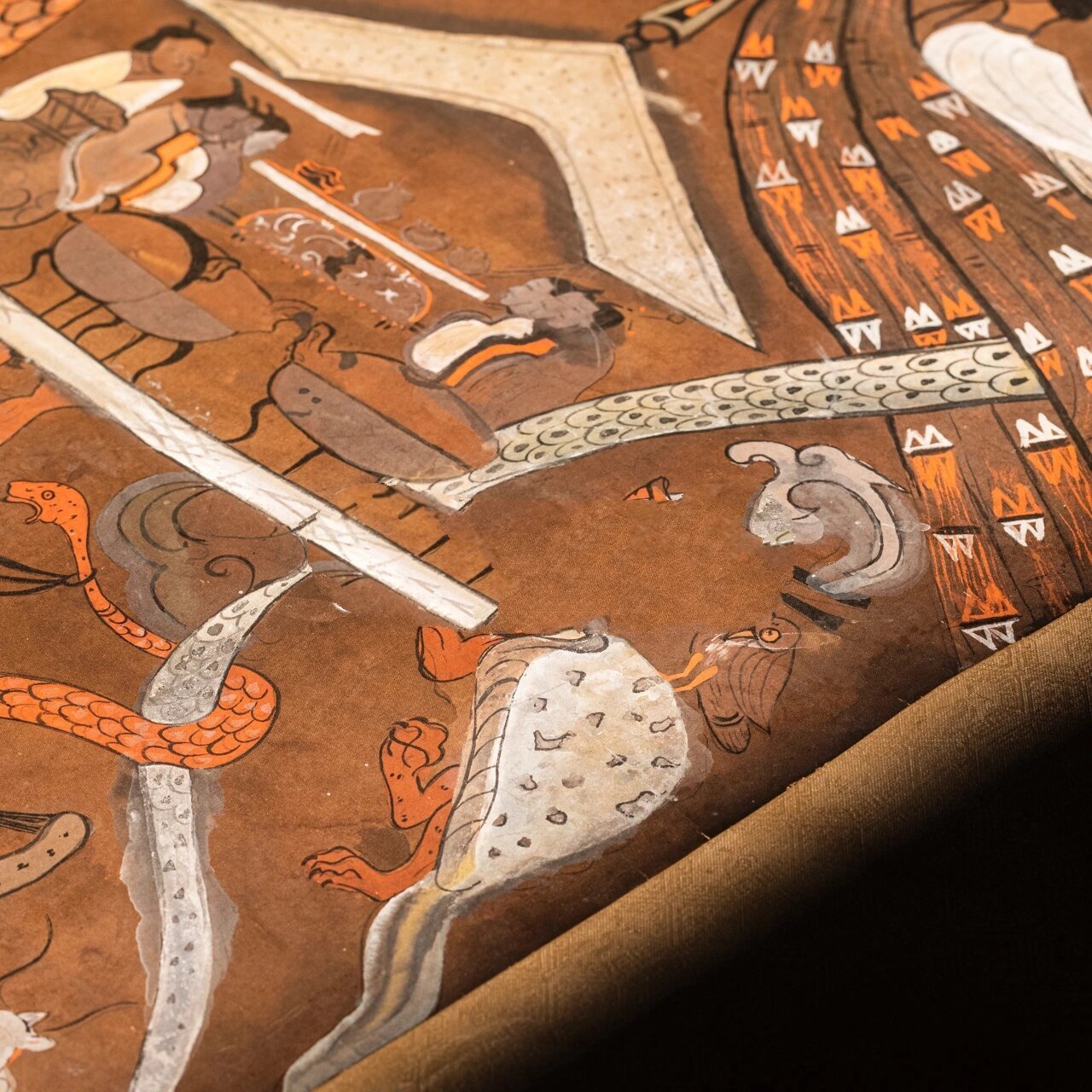 马王堆永生之梦|辛追t形帛画|湖南省博物馆 辛追墓t形帛画 西汉初期