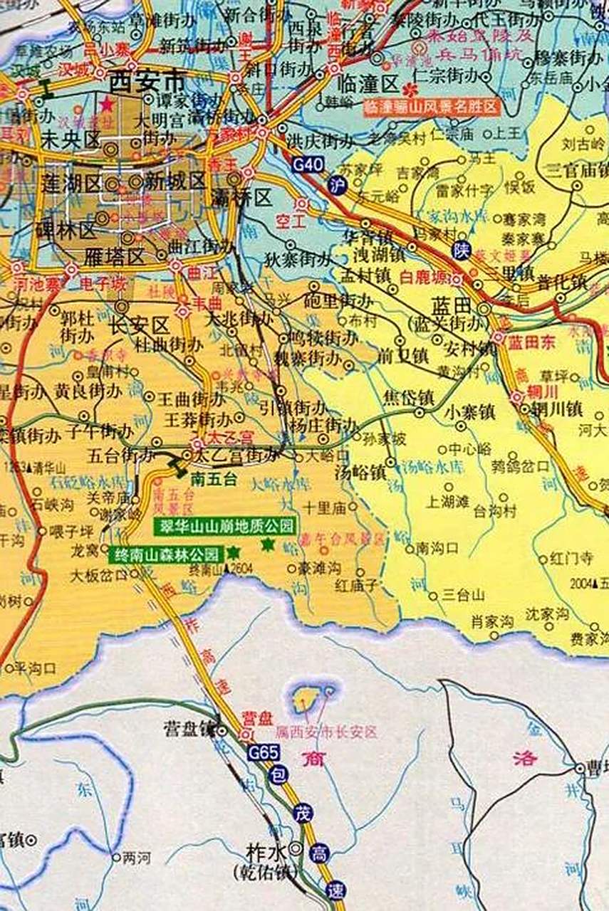 西安有一小块飞地,在商洛市柞水县北部的山里,离柞水县营盘镇比较近