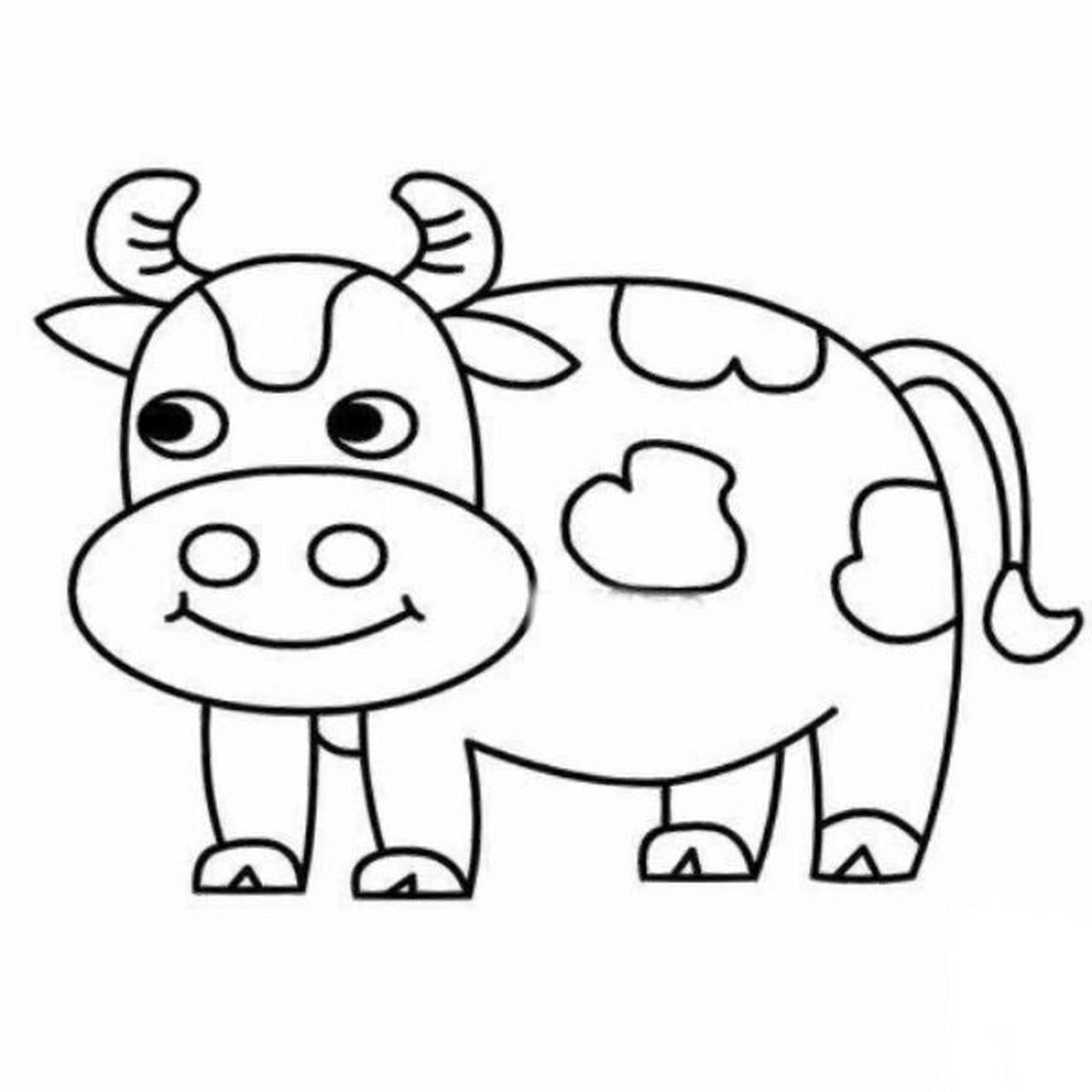 动物简笔画 可打印涂色素材 动物简笔画,创意美术可打印的素材!