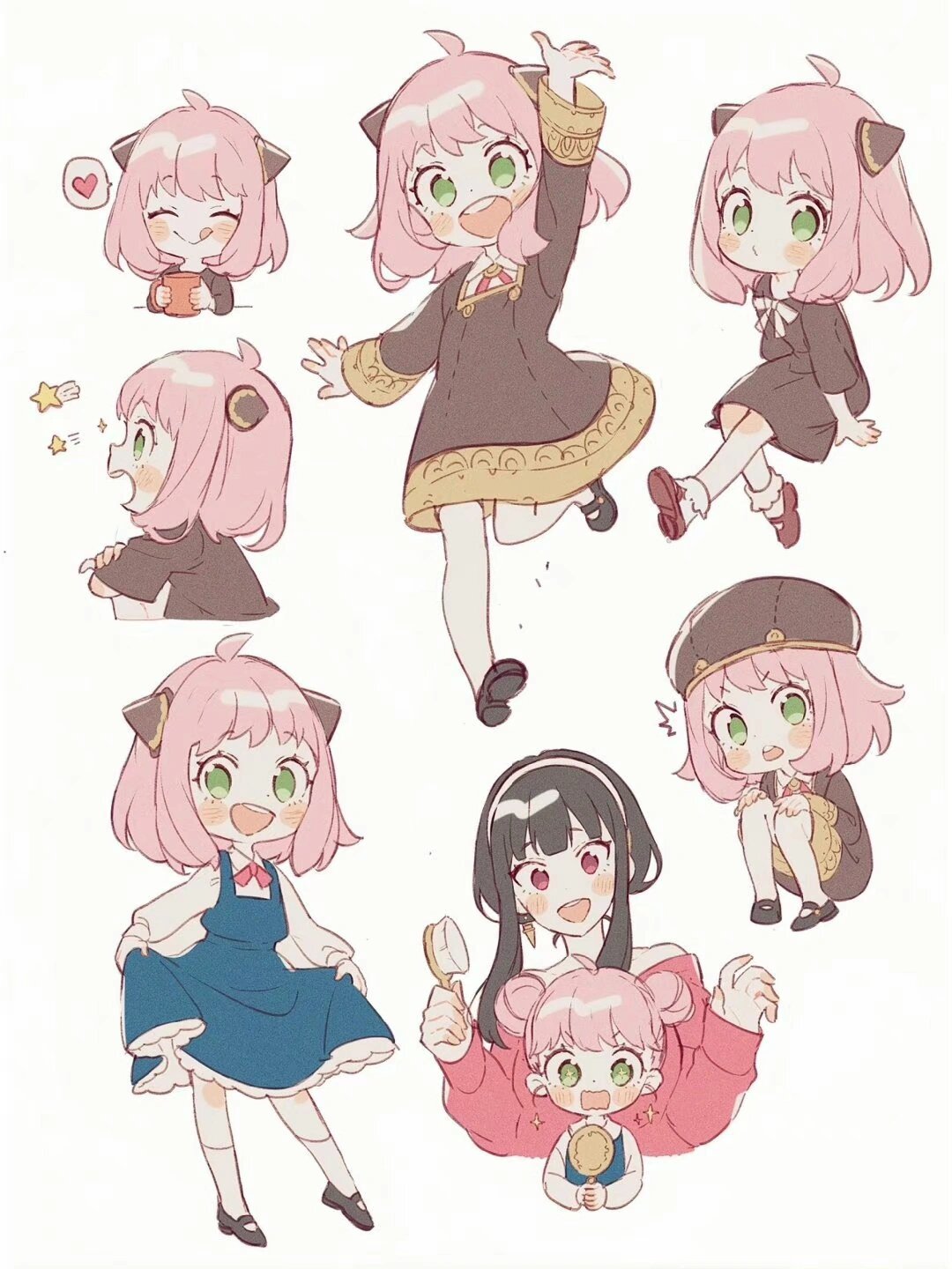 插画| 可爱q版人物