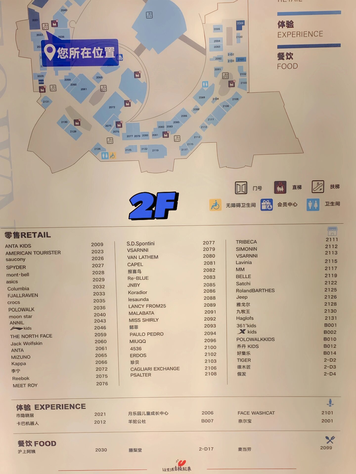 王府井奥莱up town楼层概览 嘿嘿,本着凑热闹,且在家附近,就过来啦