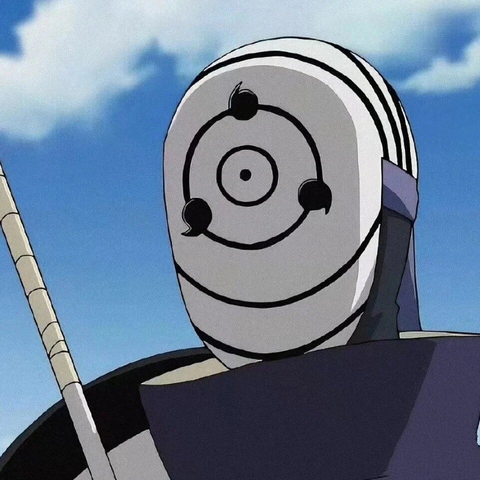 火影单人头像(二)…带土三勾玉面具头像