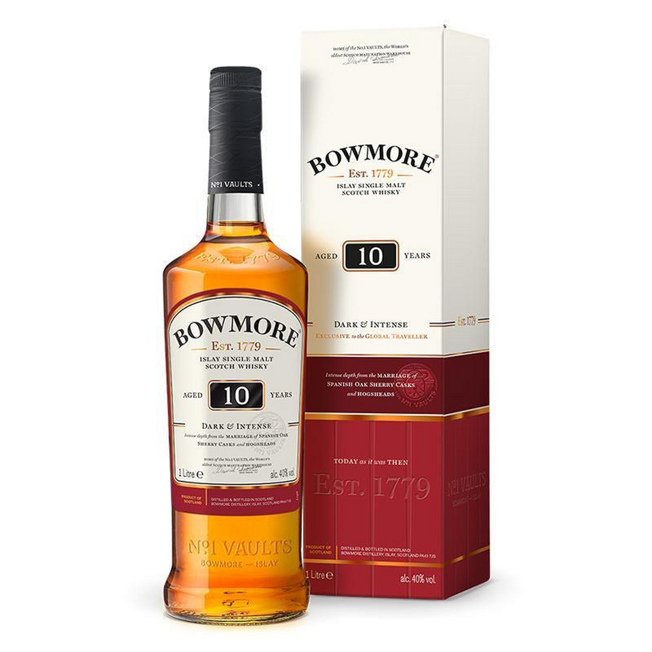 波摩10年单一麦芽苏格兰威士忌 bowmore 10 year old single malt