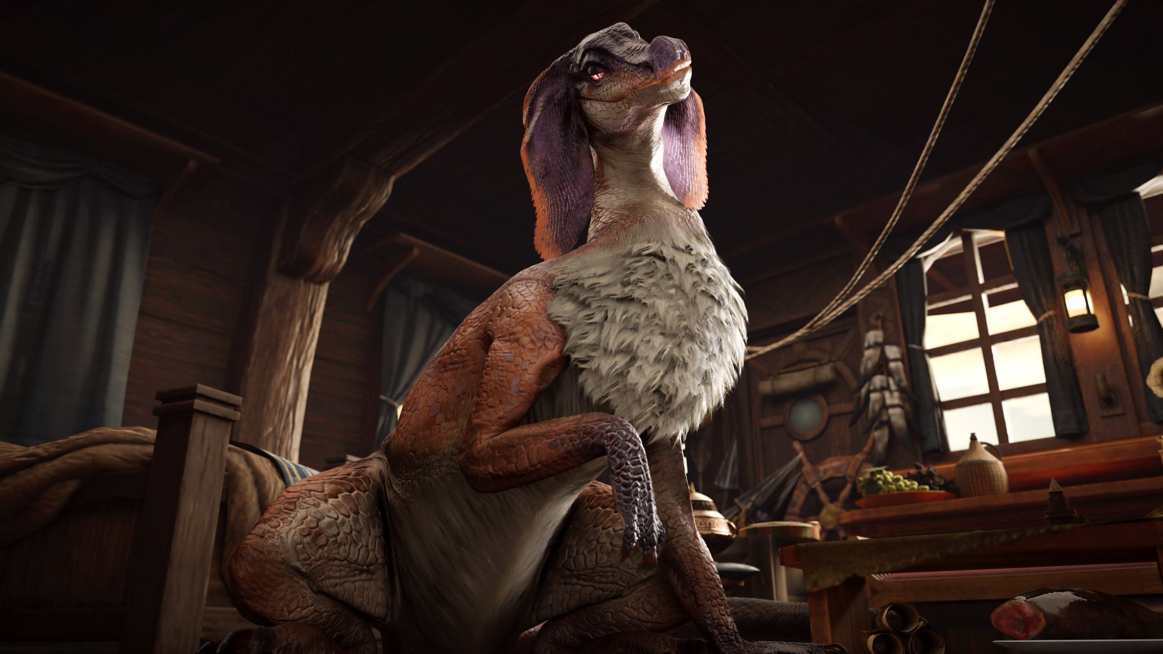 【人不能,至少不应该…】雌狗龙3d艺术[三哈](x:ilagiacrus)  #怪物