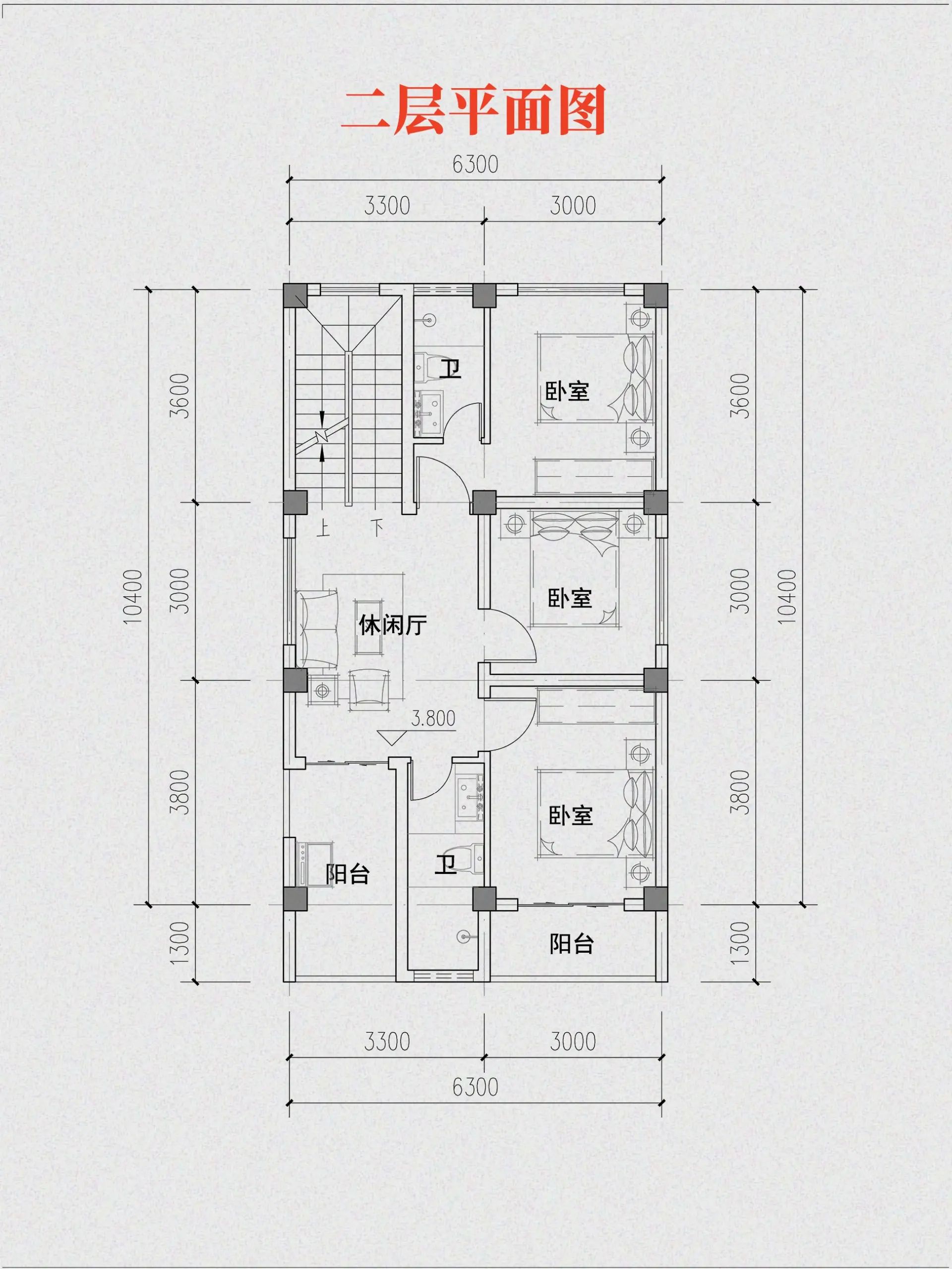 6米x10米自建房图纸图片