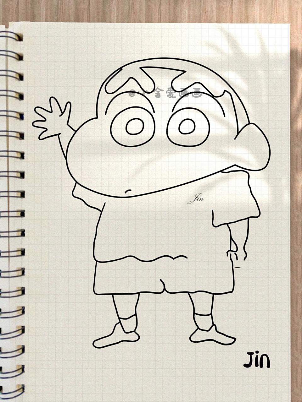 蜡笔小新简笔画教程    92盗图/去水印,93临摹,需@05 ★谢谢你