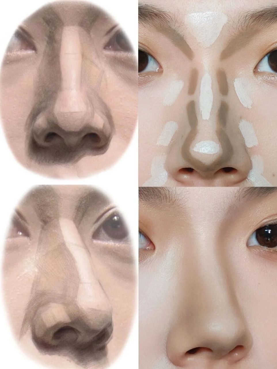 结构式鼻影画法绝了,不会画的都看过来!