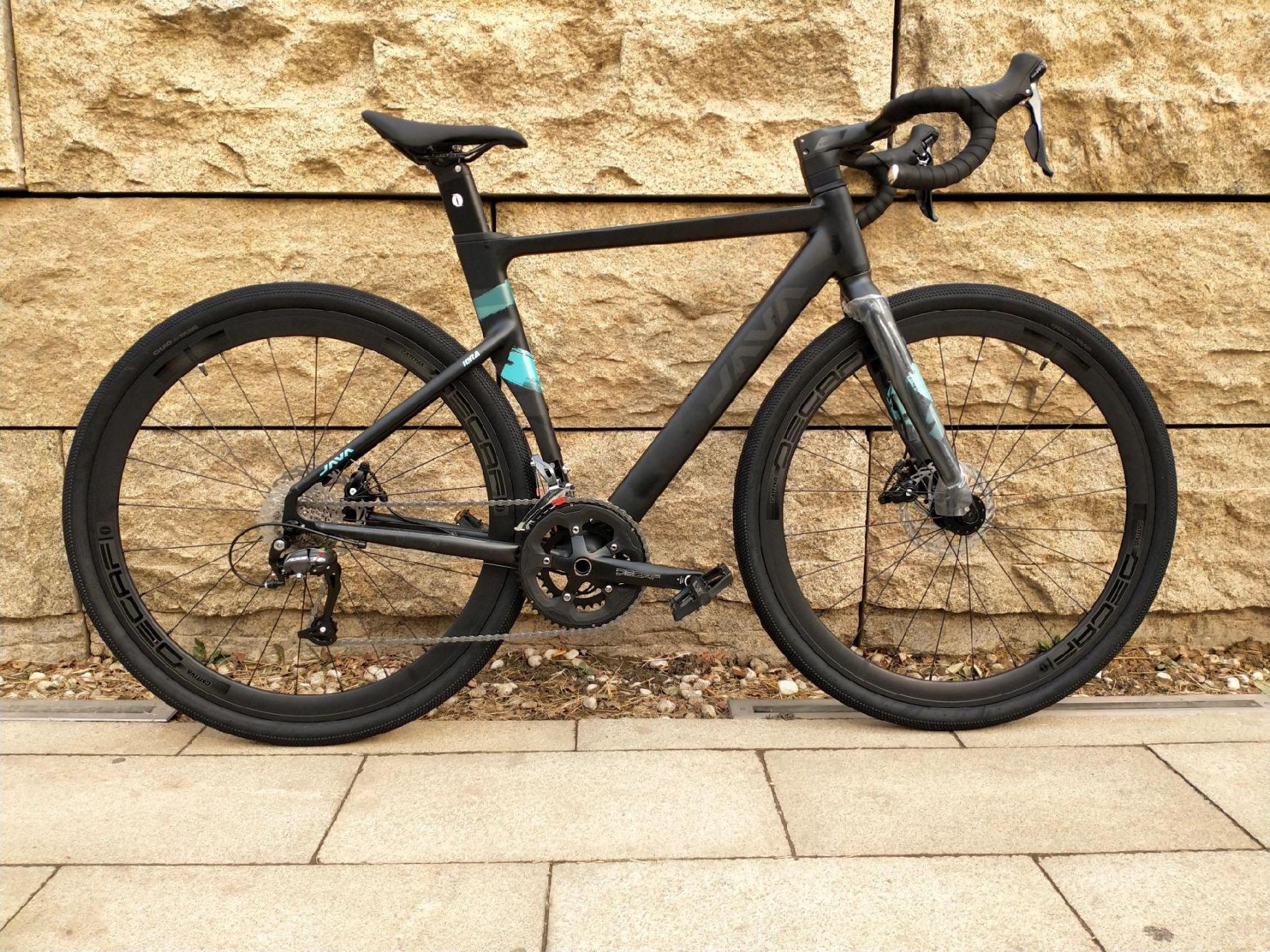 java佳沃砾石公路自行车全地形gravel瓜车桶轴一体把18速idra自行车