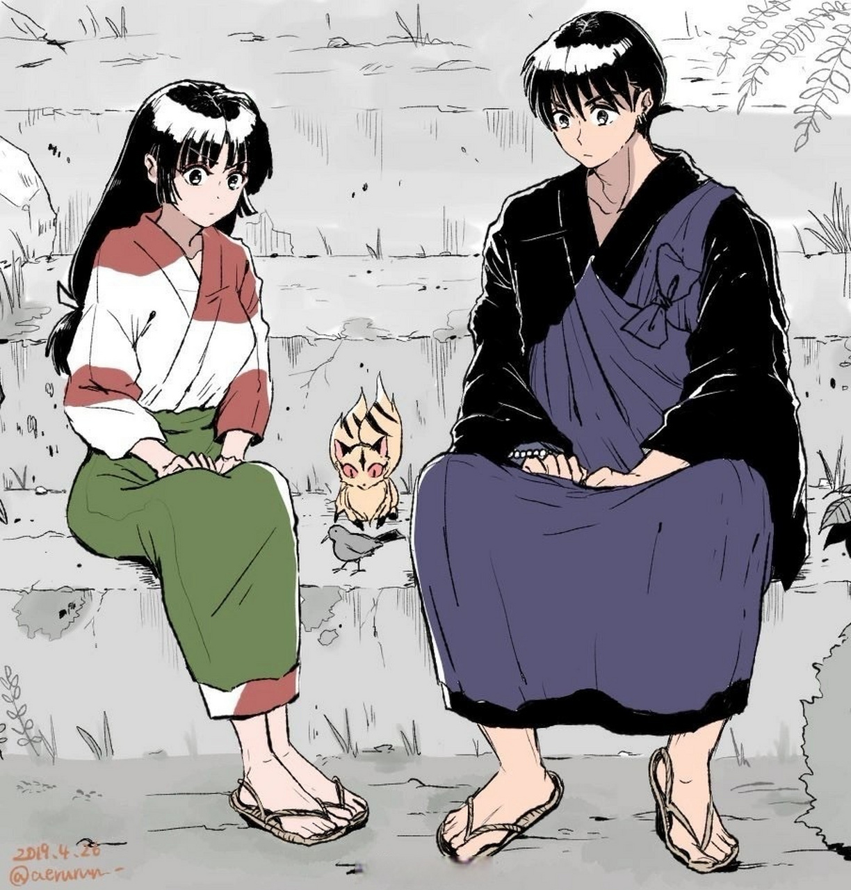 《犬夜叉》—珊瑚弥勒夫妇