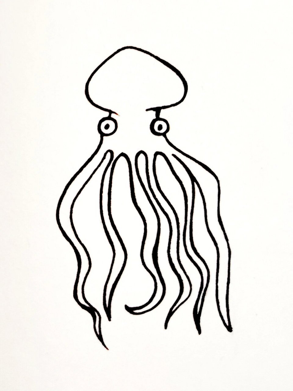 零基础简笔画 day6 章鱼99 今天画了9个小章鱼,你们觉得它们可爱不.