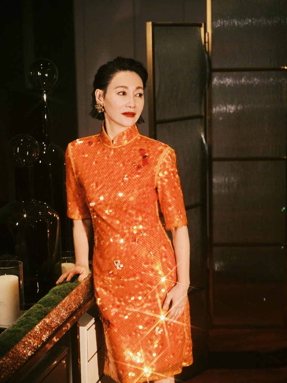 惠英红波鳞新中式旗袍# 惠英紅kara #vogue时尚之力盛会#look圖曝光