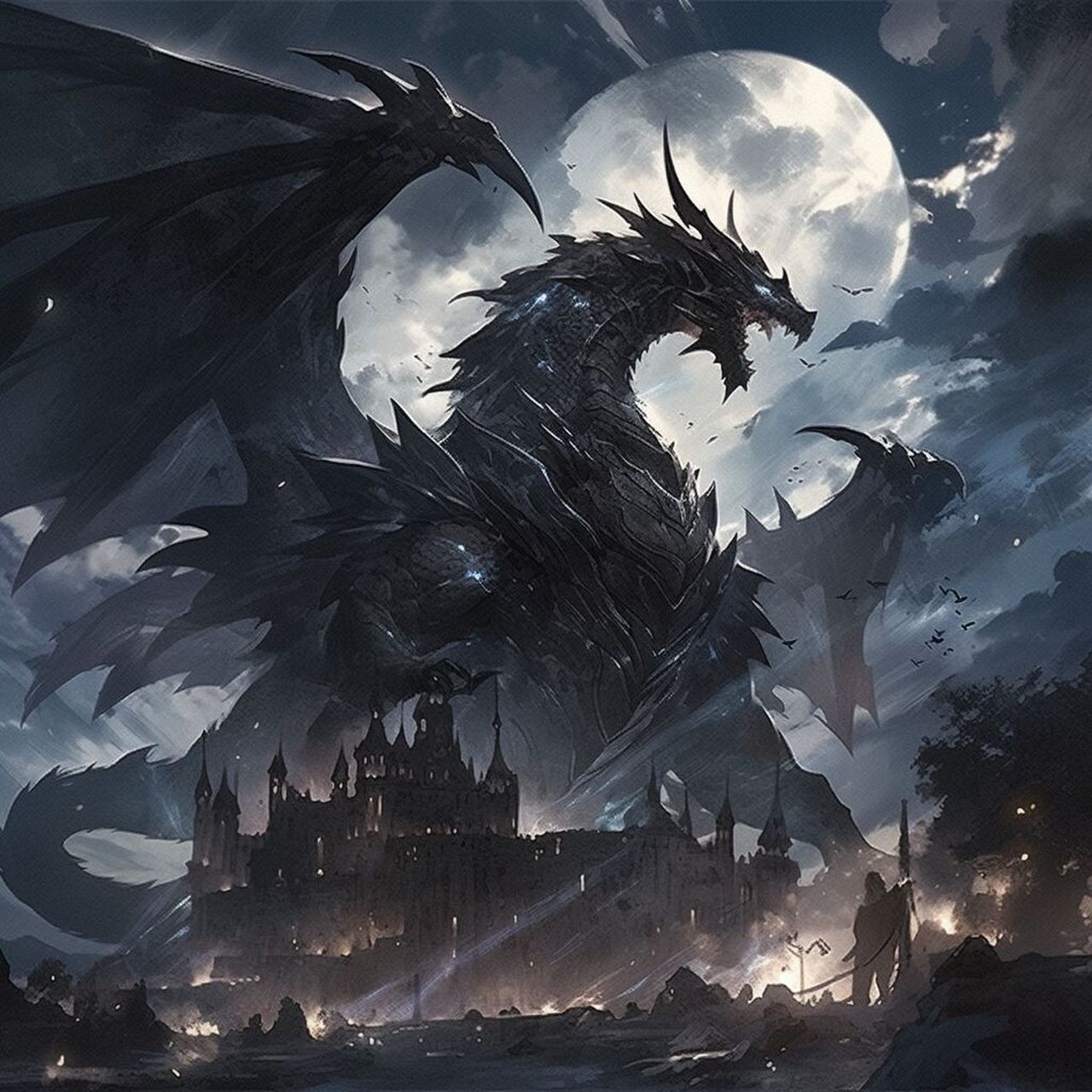 中国神话黑龙跟西方的,你们更喜欢哪一个呀 0202020202