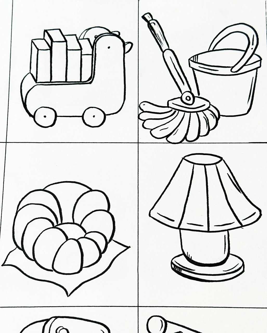 静物简笔画——家具篇 (以上均为临摹) 学前教育专业的懂得都懂哈哈