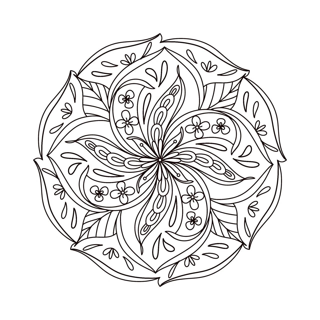 原创曼陀罗图案集合1|寻找心灵的慰藉 最近画的曼陀罗线稿来了!