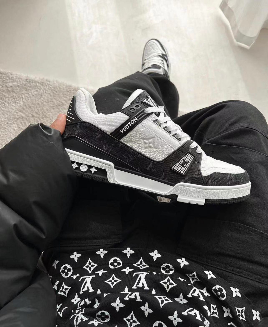 lv#爆款trainer#黑牛仔trainer#老花牛仔 补货啦