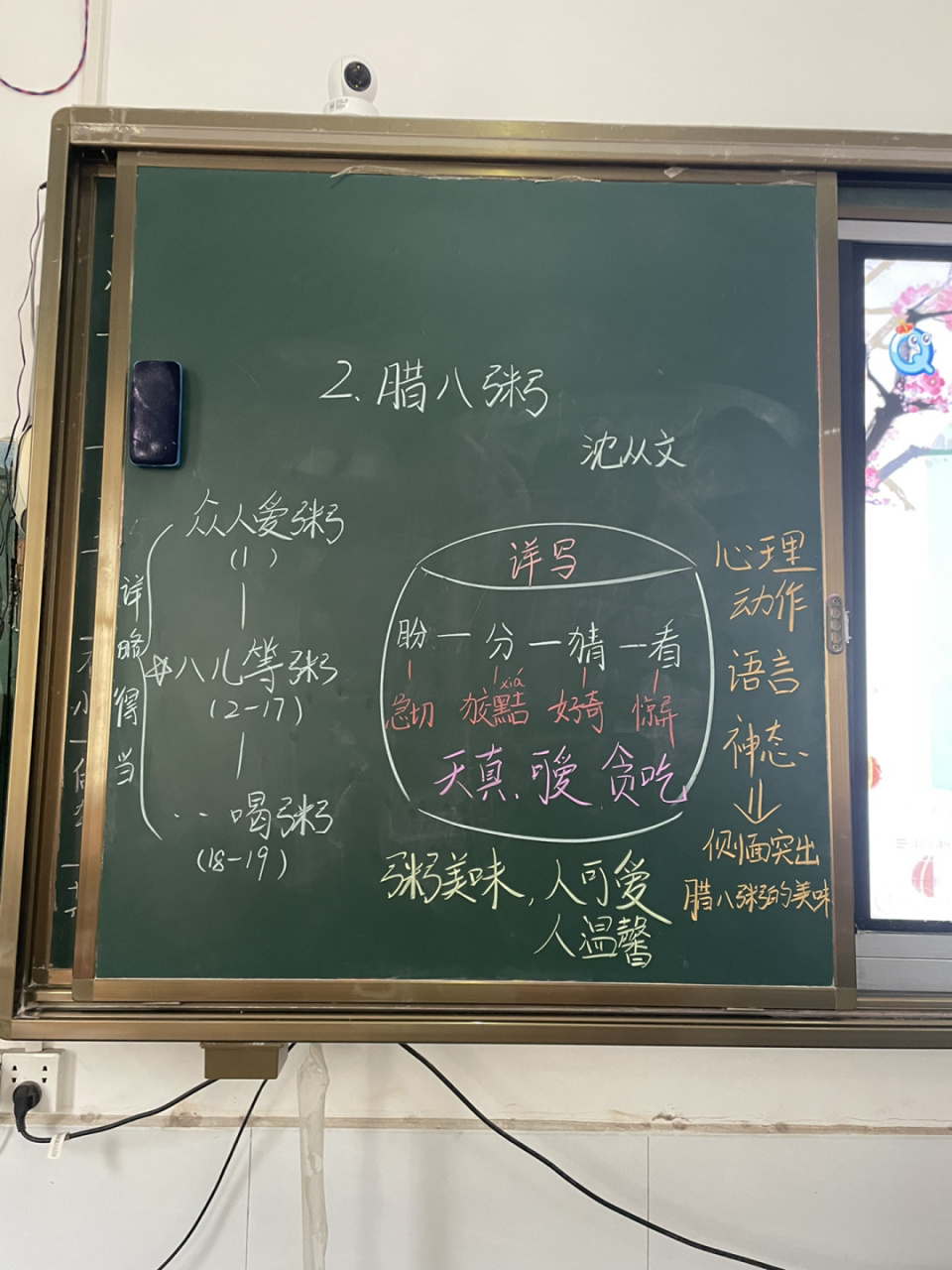 六下《腊八粥》板书 #小学语文板书设计# #腊八粥# #板书设计