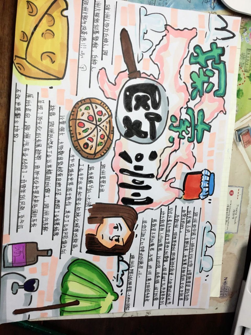 后续来了～关于欧洲的手抄报!