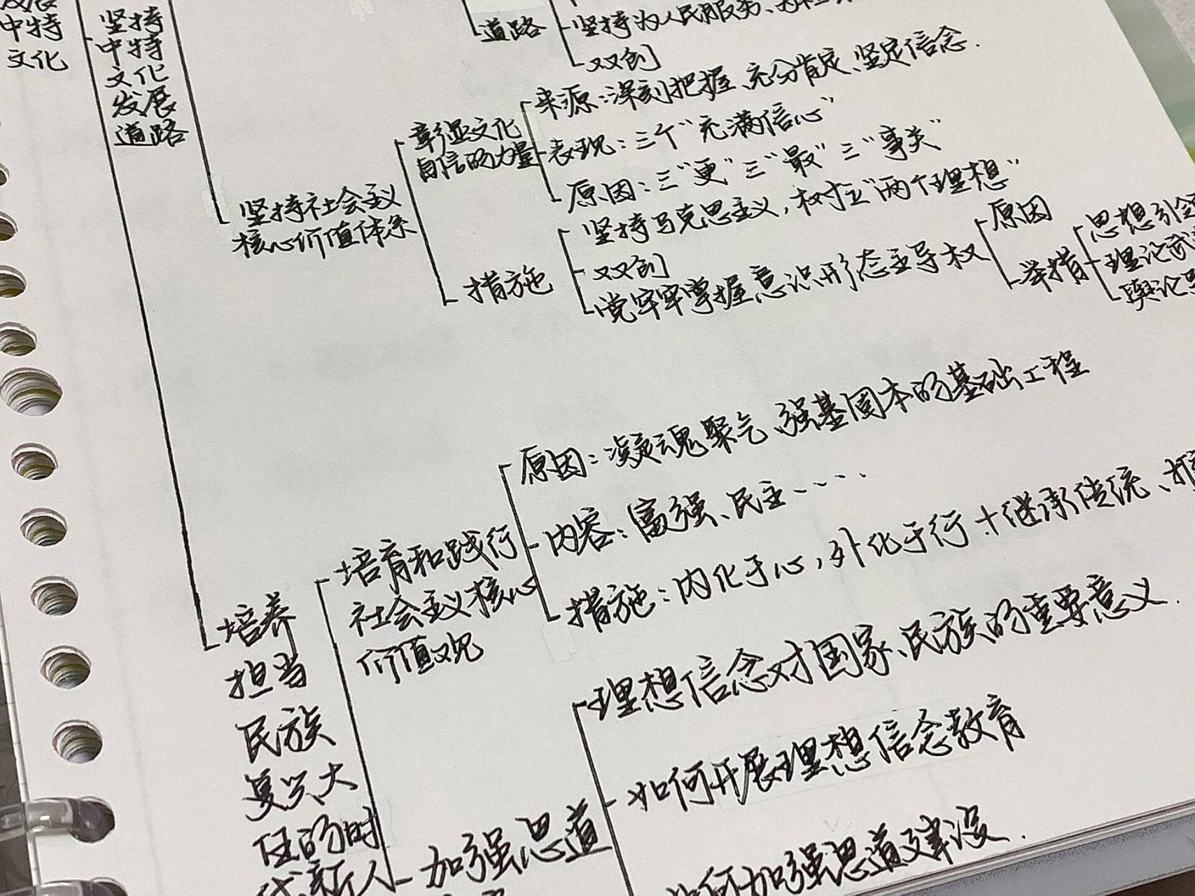 高中政治必修三文化生活四单元思维导图 发展中特文化 拖了好久终于