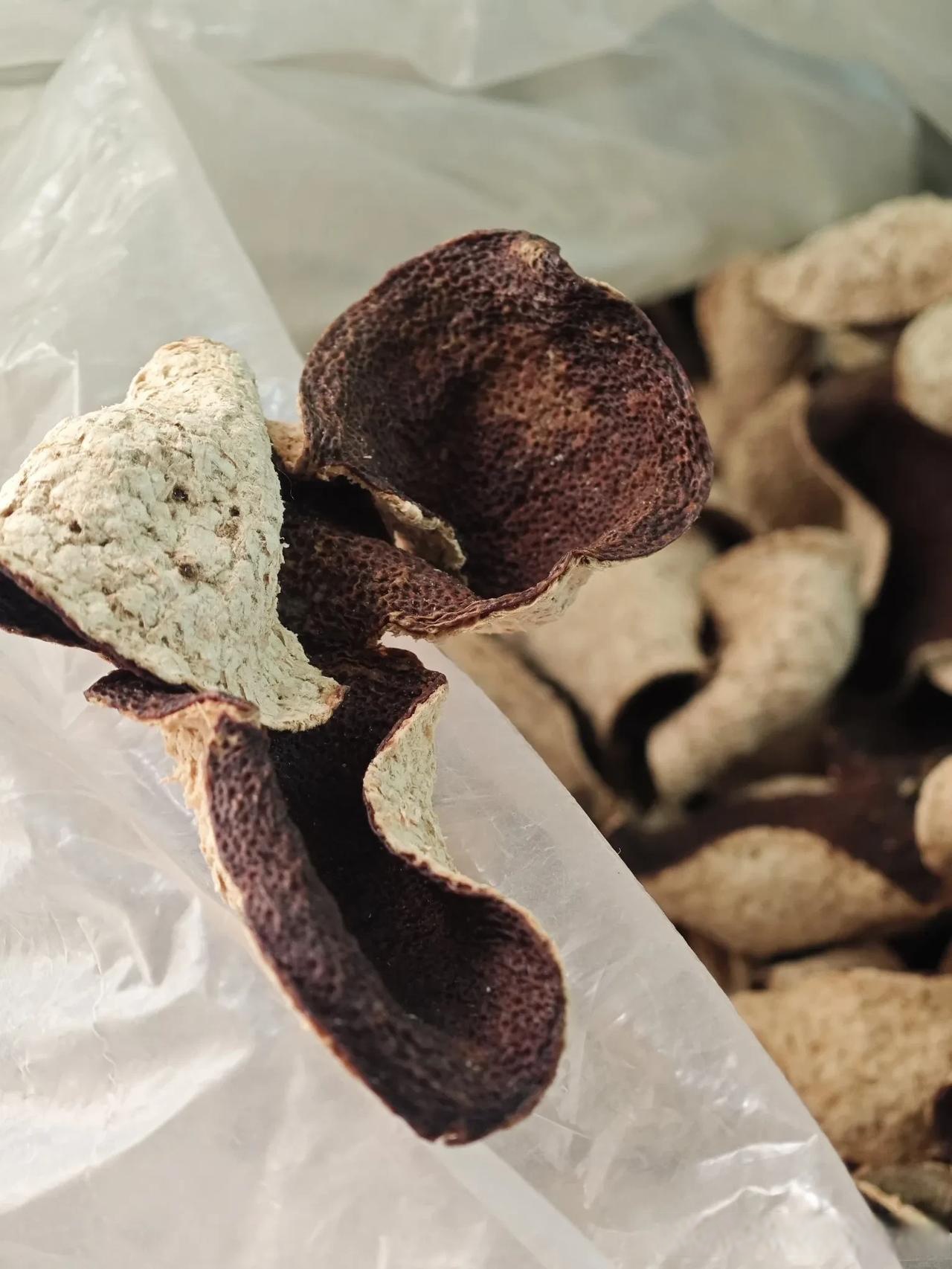 最完美就是这个颜色 近乎旧血迹的颜色 红棕红褐色 称宝集新会陈皮