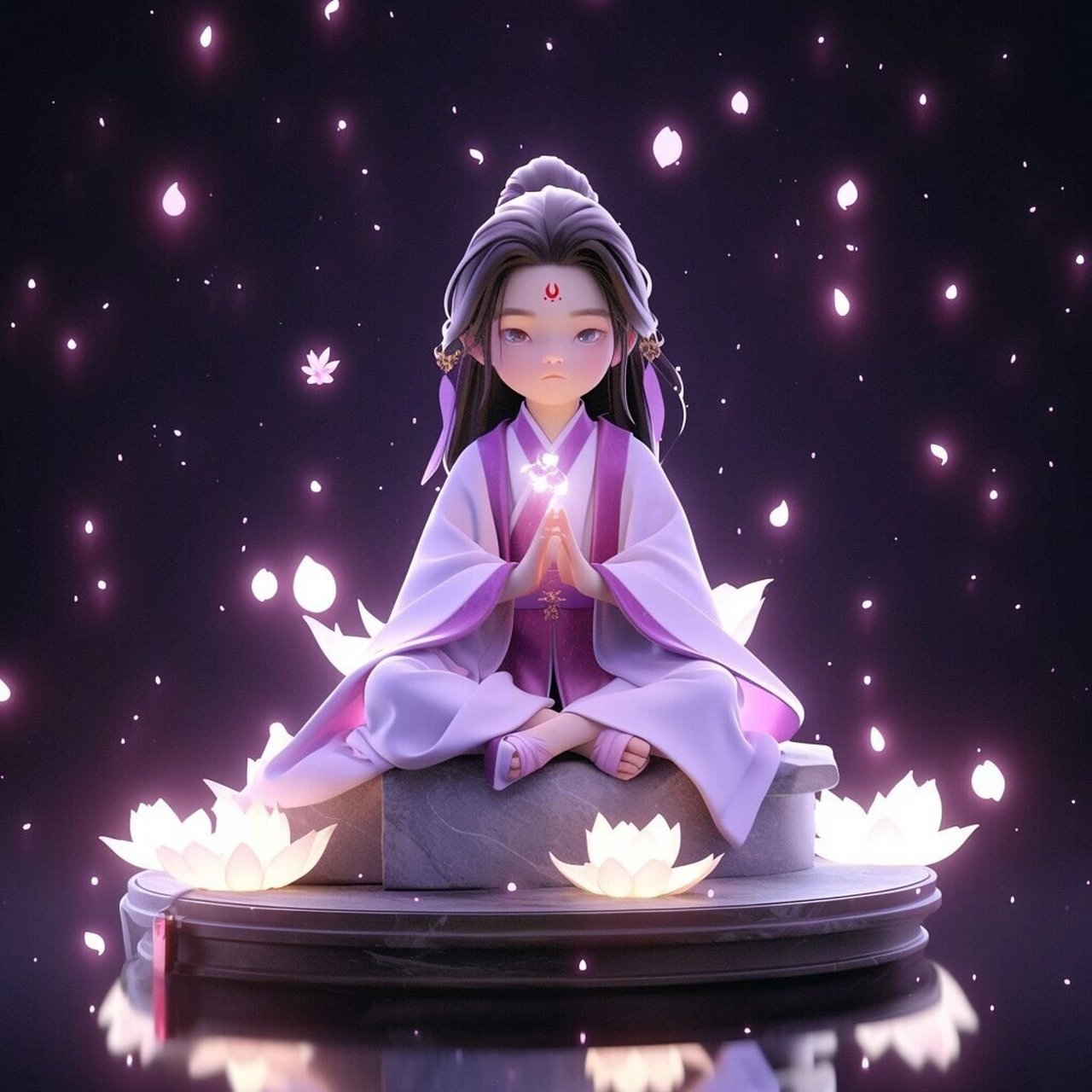 紫色系列之佛系/道系头像 #男生头像# #微信头像# #优质头像# #插画