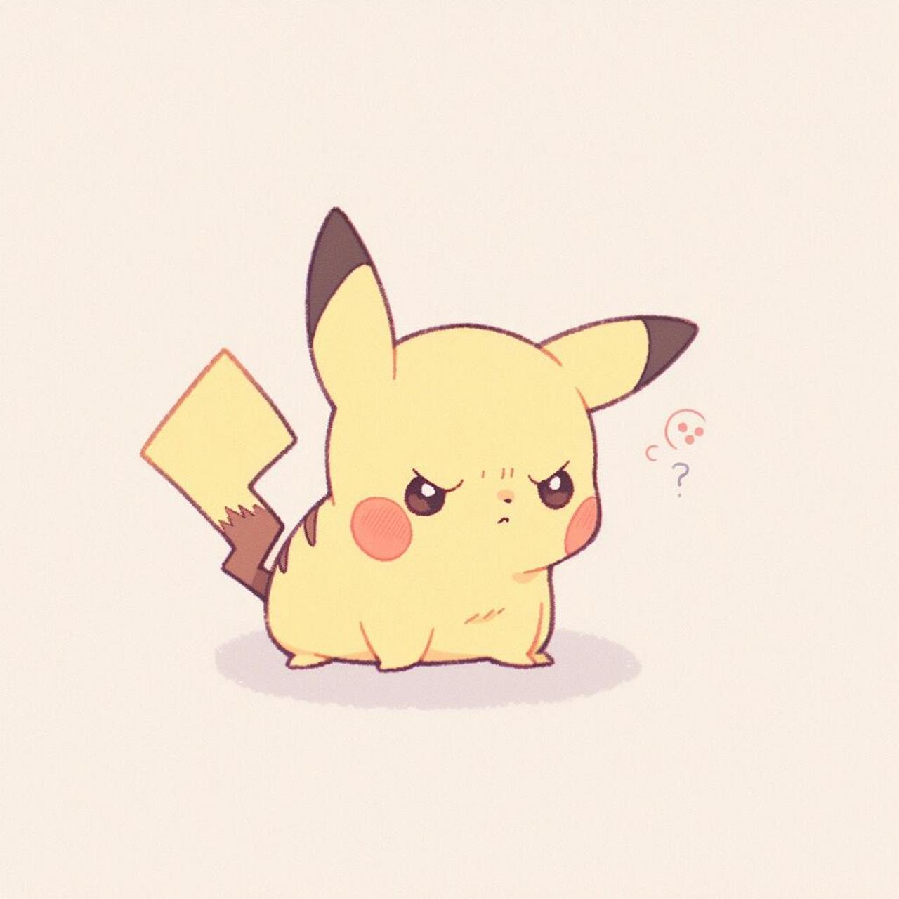 捏捏(●°u°●)皮卡丘头像(冷酷版) 今日份皮卡丘头像,表情包