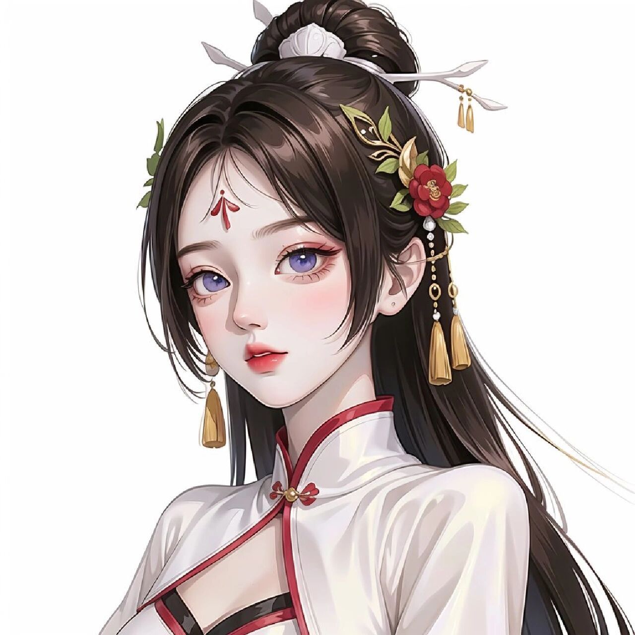 棕色系|女生头像-舞姬动,百媚生