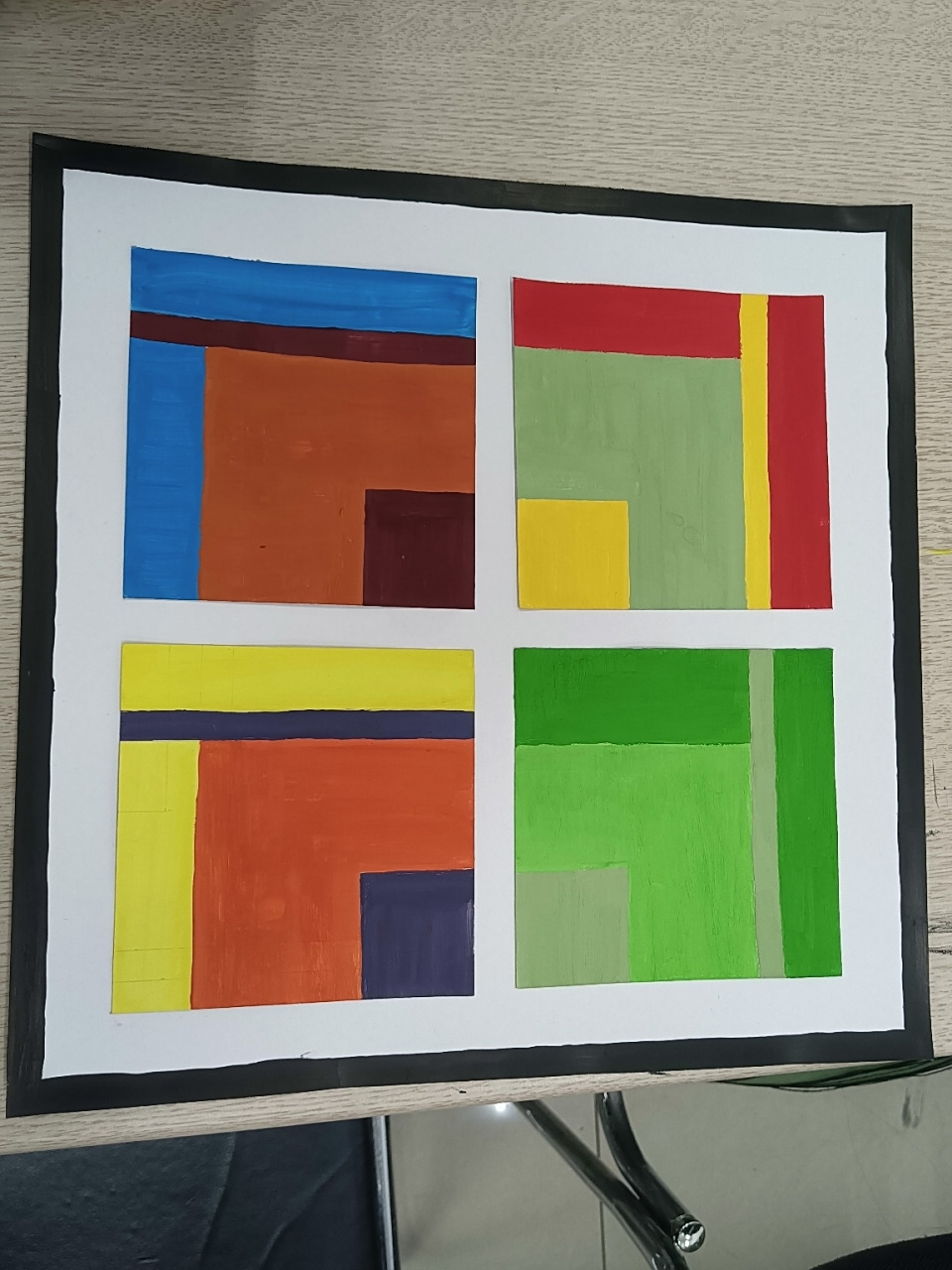 色彩构成  色相 同类色邻近色对比色互补色 色彩构成  色相 同类色