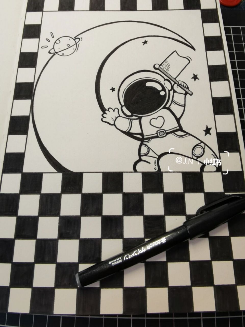 今日简笔画:星河之间 你最可爱786178! 保姆级教程来啦!