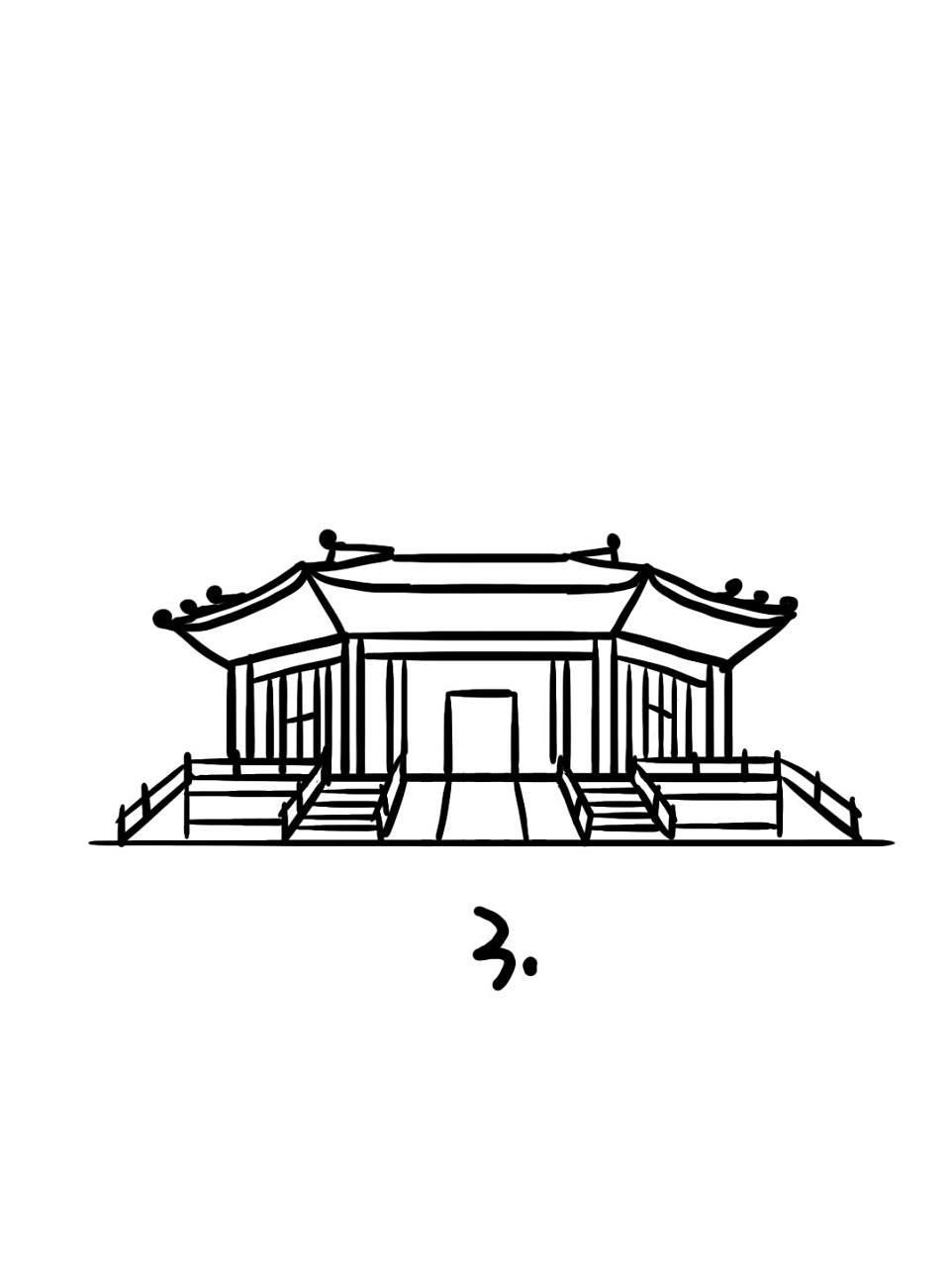 地标建筑简笔画教程32 地标建筑32-沈阳故宫,位于沈阳市沈河区适 
