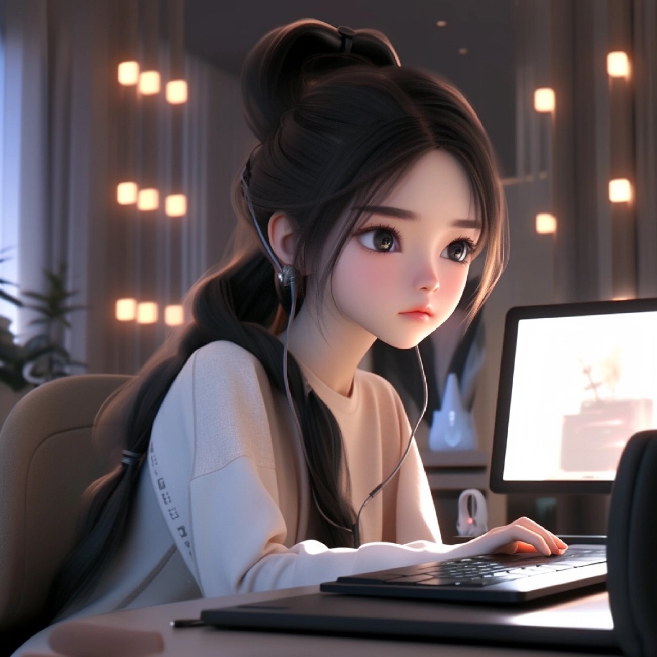 认真工作的头像