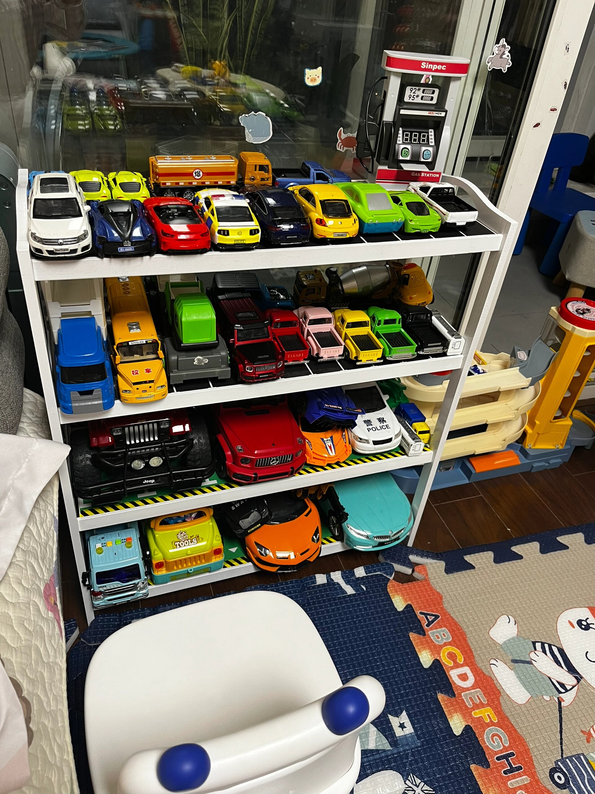 diy儿童立体车库,玩具车收纳