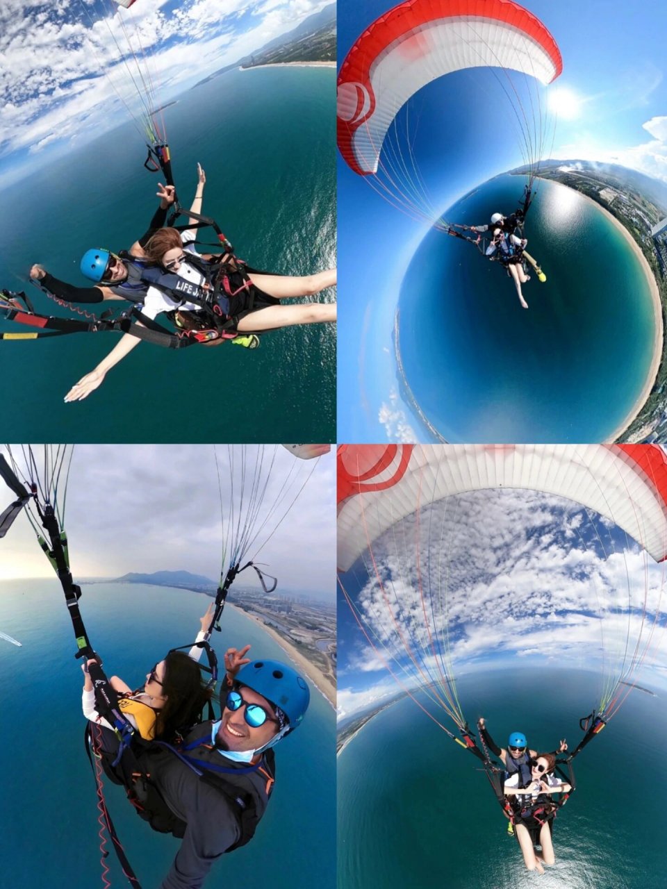 三亚最美海上滑翔伞🪂绝美景色揽尽 📷随手一拍都是大片 👩🏻
