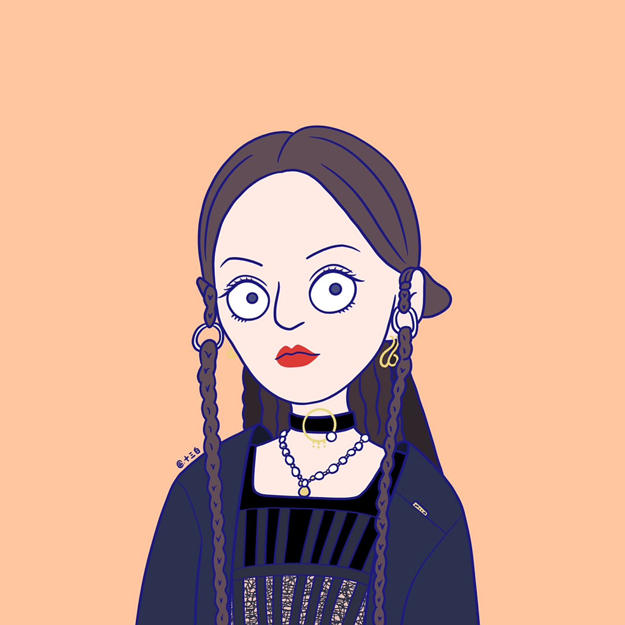 "张韶涵的蜕变 手绘头像 张韶涵头像漫画系列 #我是原创插画师