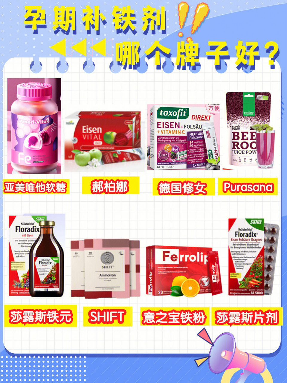 孕妇补铁哪家强?一篇弄懂铁剂怎么选!