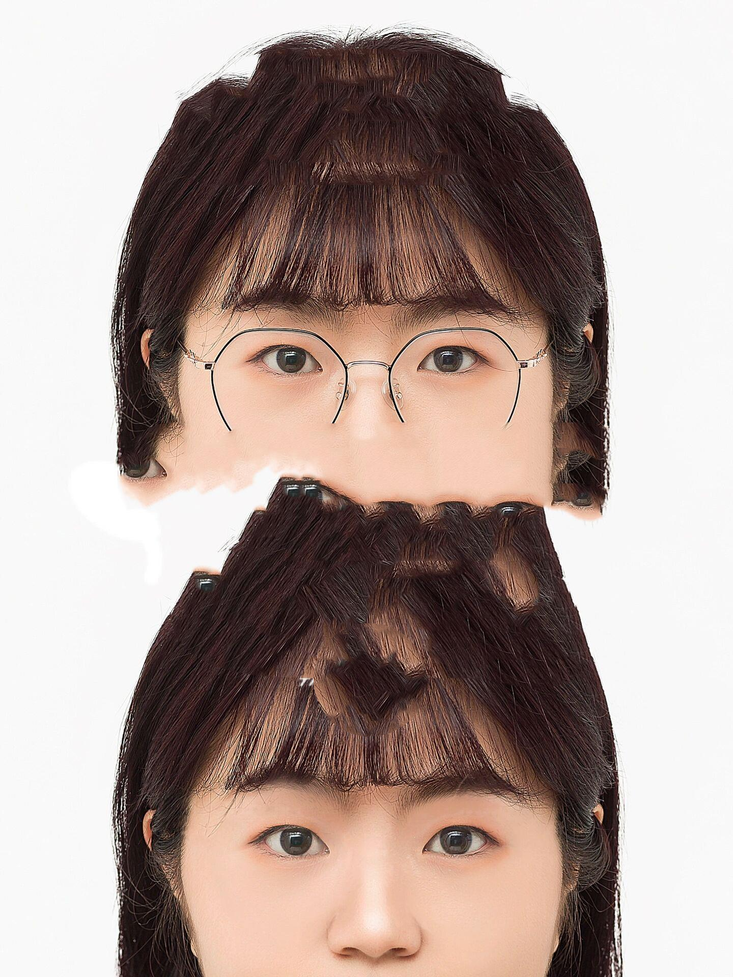 步骤如下 使用app醒图 1⃣️ 用消除笔把眼镜框消除掉记得把