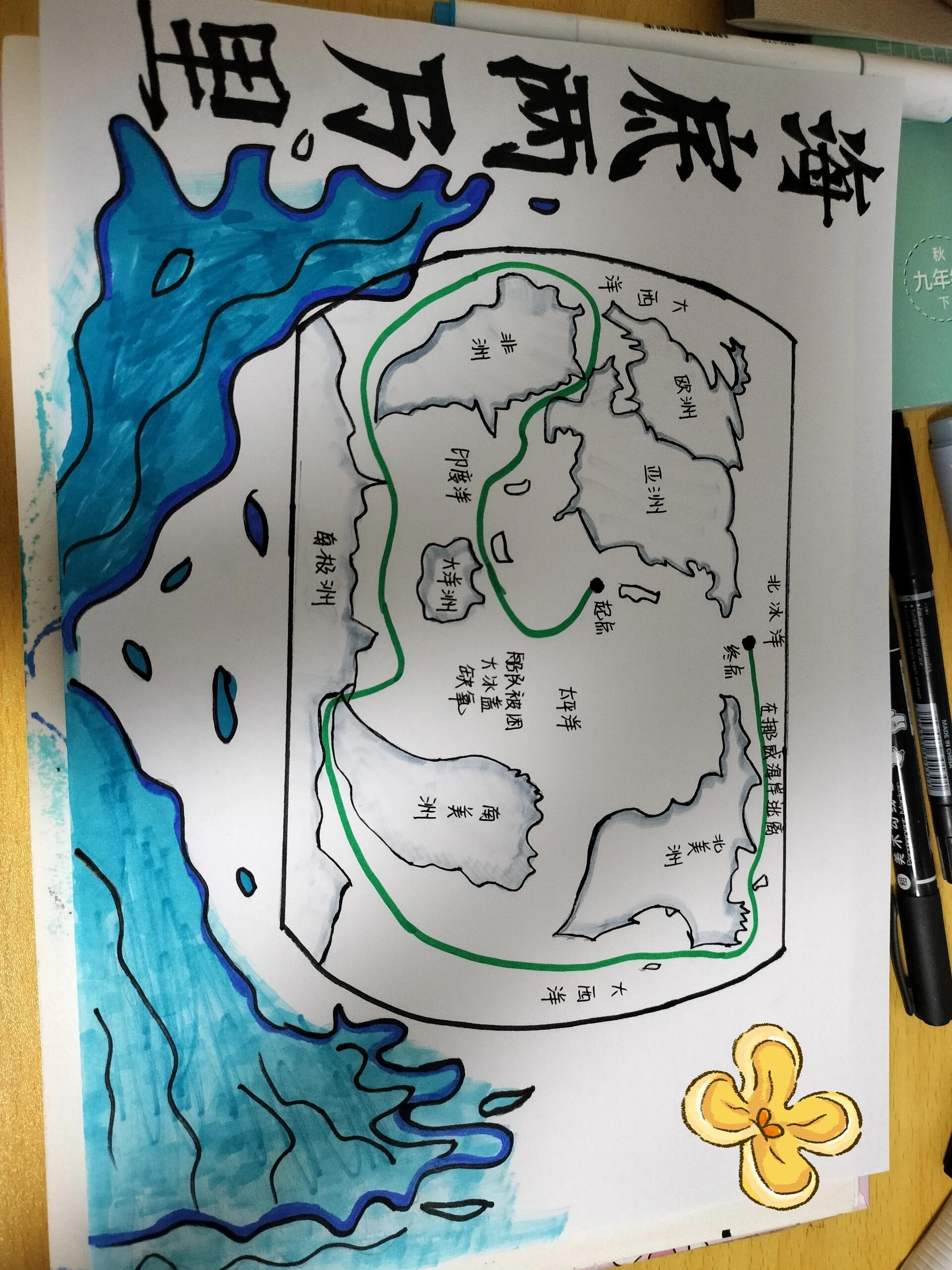 海底两万里路线图