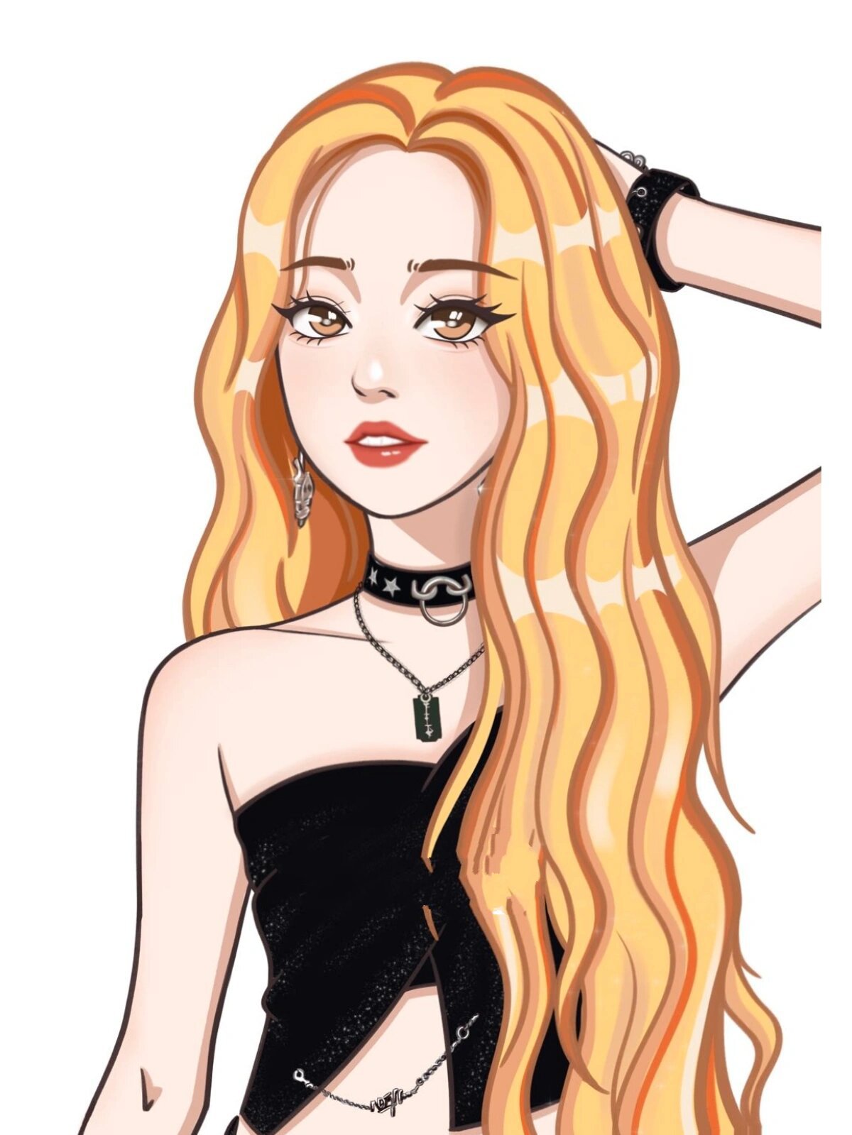 挑战画100个美少女——宋雨琦