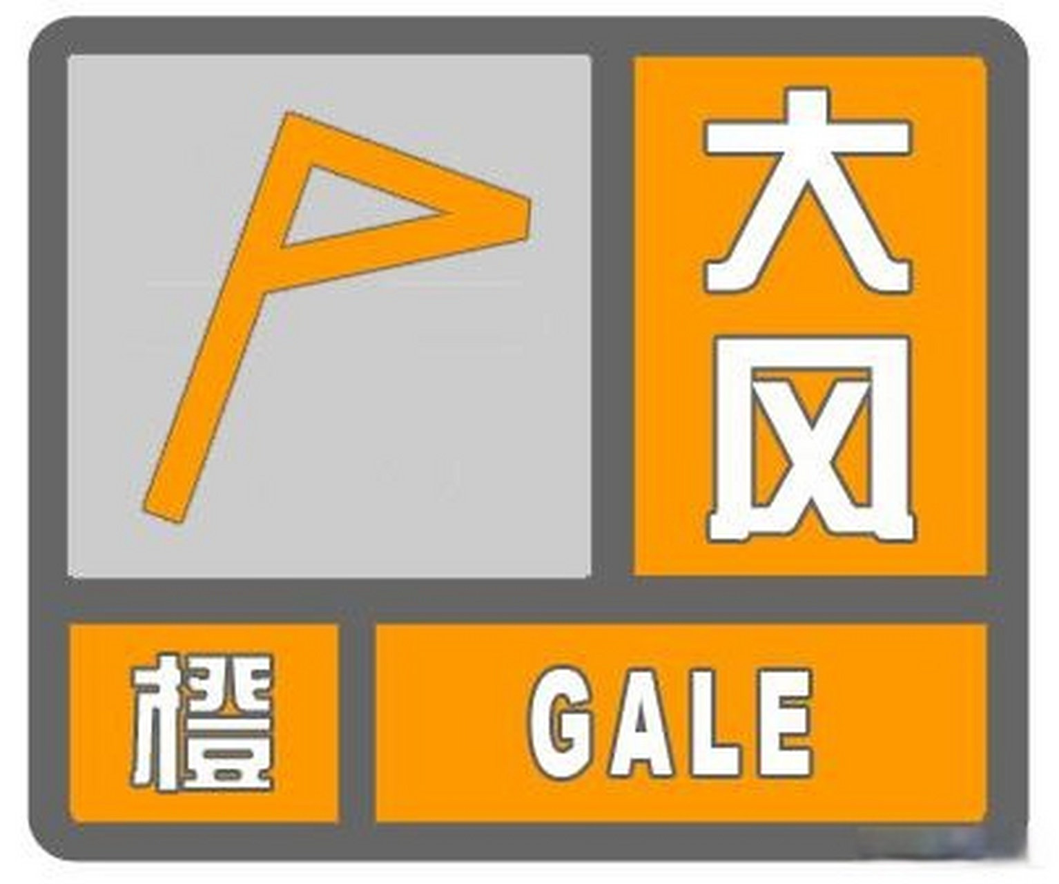 【将大风黄色预警信号升级为大风橙色预警信号】