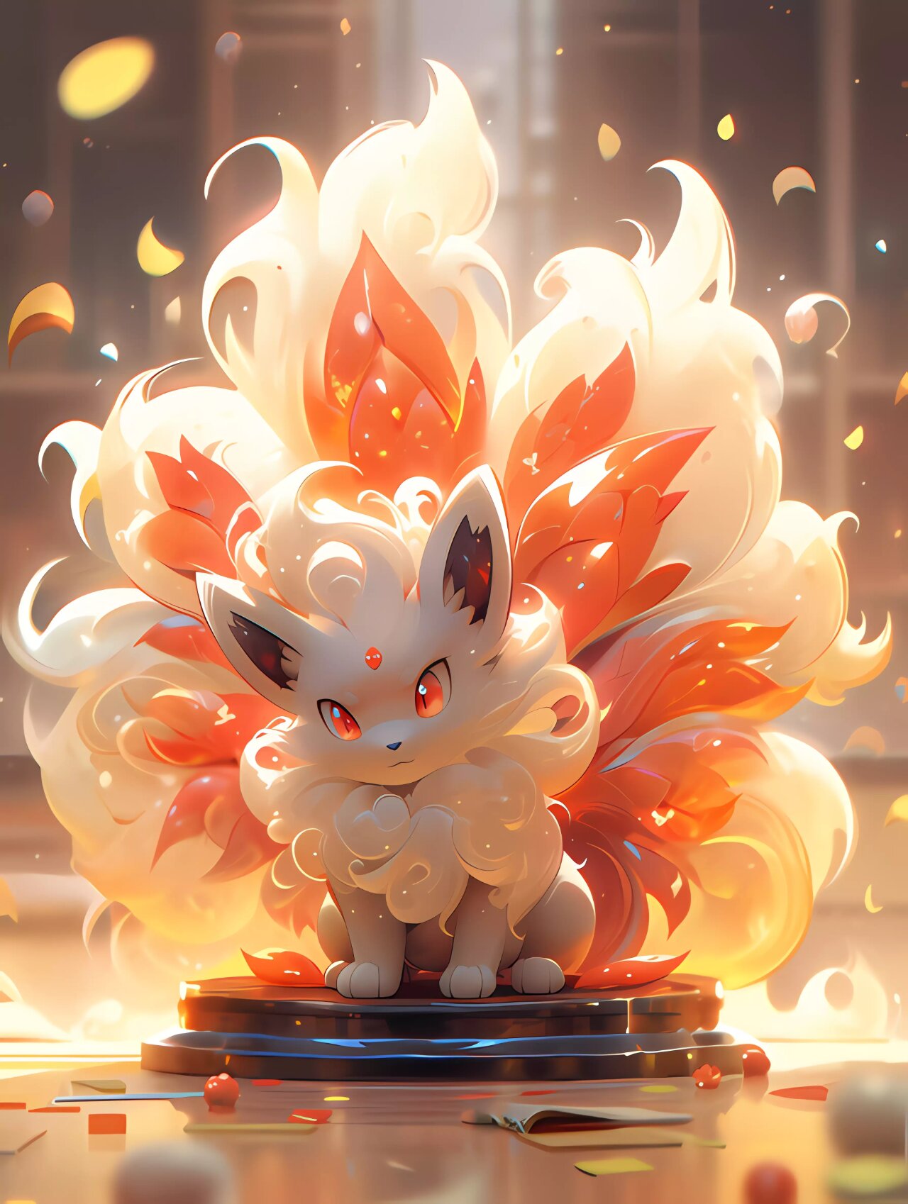 ai绘画 | 神奇宝贝壁纸 六尾与九尾